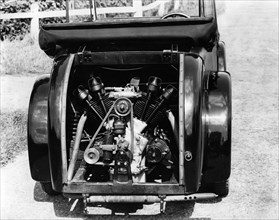 Engine of a 1931 Rover Scarab. Creator: Unknown.