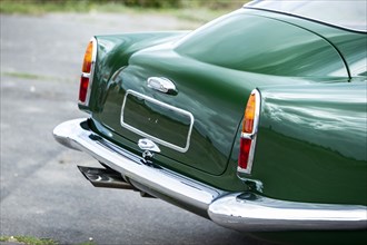 Rear of a 1961 Aston Martin DB4 GT previously owned by Donald Campbell. Creator: Unknown.