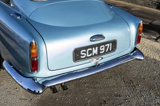Rear of a 1961 Aston Martin DB4 GT SWB lightweight. Creator: Unknown.