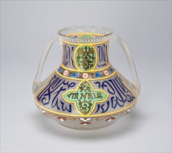 Vase, Silesia, c. 1900. Creators: Fritz Heckert Glass Refinery and Glassworks, Otto Thamm, Adolph Heyden.