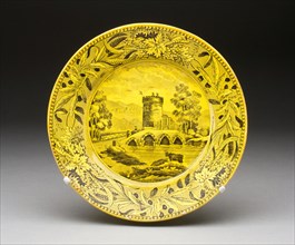 Plate, Montereau, 1840/60. Creator: Creil Pottery.