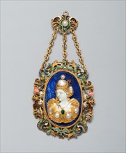 Pendant with the Bust of a Woman, France, c. 1550-c. 1600, with 19th-century additions. Creator: Unknown.