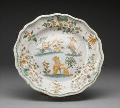 Plate, Moustiers-Sainte Marie, c. 1740/50. Creator: Olérys and Laugier Manufactory.