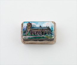 Vinaigrette with View of a Church, England, c. 1890. Creator: Unknown.