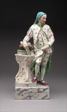 Figure of Geoffrey Chaucer, Staffordshire, c. 1790. Creator: Ralph Wood the Younger.