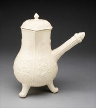Chocolate Pot, France, c. 1775/1800. Creators: Rambervillers Pottery Factory, Septfontaines Pottery Factory.