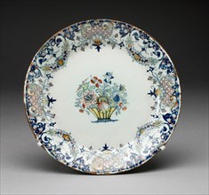 Plate, Rouen, c. 1770. Creator: Rouen Potteries.