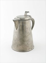 Covered Flagon with Spout, Sweden, 1820. Creator: Unknown.