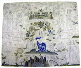 Picture (Unfinished Needlework), England, 17th century. Creator: Unknown.