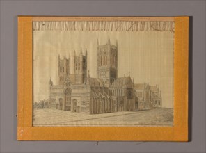 Picture of the Cathedral at Lincoln, England, Lincoln, 1870/80. Creator: Unknown.