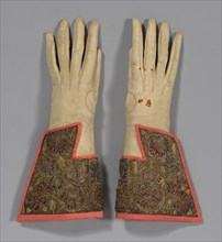 Pair of Men's Gloves, England, 1625/50. Creator: Unknown.