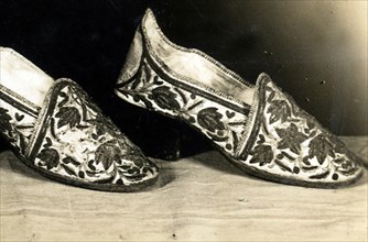 Pair of Shoes, France, 1870s. Creator: Unknown.