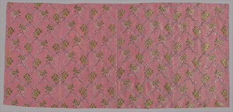 Four Lengths of Woven Silk, France, 1760s. Creator: Unknown.