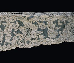 Sleeve Ruffle (Engageante) and Lappets (Joined), France, 1740s. Creator: Unknown.