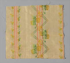 Fragment (Dress Fabric), France, 1775/1800. Creator: Unknown.