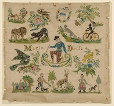 Sampler, Italy, Early/mid-19th century. Creator: Unknown.