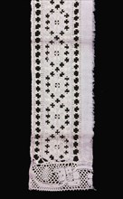 Border, Italy, 1575/1625 (straight lace: 1701/50). Creator: Unknown.