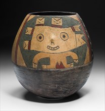 Jar with Anthropomorphic Figure, 650/150 B.C. Creator: Unknown.