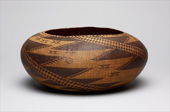 Twined Basketry Bowl, c. 1870/1900. Creator: Sally Burris.