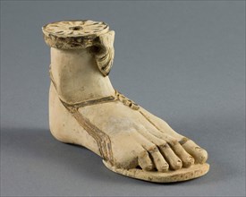 Aryballos (Container for Oil) in the Form of a Right Foot, (7th-6th century BCE?). Creator: Unknown.