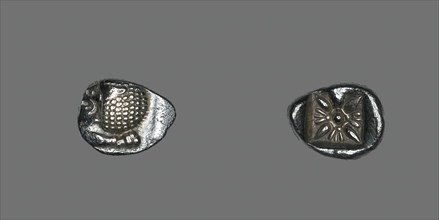 Diobol (Coin) Depicting Forepart of Lion, 478 BCE and later. Creator: Unknown.
