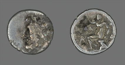 Hemidrachm (Coin) Depicting the God Zeus, after 371 BCE. Creator: Unknown.