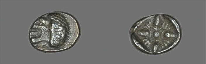 Diobol (Coin) Depicting a Lion, early 5th century BCE. Creator: Unknown.