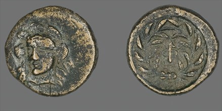 Coin Depicting the Goddess Athena, 371-357 BCE. Creator: Unknown.
