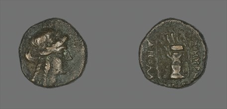 Coin Depicting the God Apollo, 2nd-1st century BCE. Creator: Unknown.