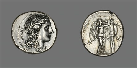 Tetradrachm (Coin) Depicting the Goddess Persephone, 310-307 BCE. Creator: Unknown.