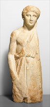Figure of a Youth from a Funerary Stele (Monument), about 380 BCE. Creator: Unknown.