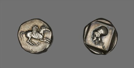 Coin Depicting Pegasus, about 500-450 BCE. Creator: Unknown.