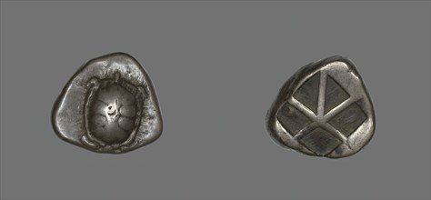 Stater (Coin) Depicting a Land Tortoise, 404-350 BCE. Creator: Unknown.