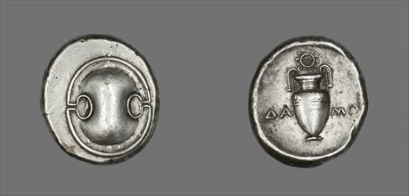 Stater (Coin) Depicting a Shield, 379-338 BCE. Creator: Unknown.