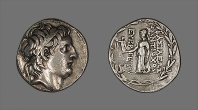 Tetradrachm (Coin) Portraying King Antiochus VII Euergetes Sidetes, 138-129 BCE. Creator: Unknown.