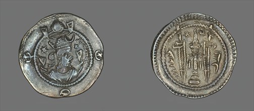 Coin Portraying King Chosroes II, 590-628. Creator: Unknown.