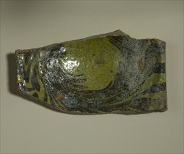 Fragment of a Bowl, 16th-17th century. Creator: Unknown.