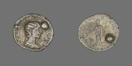 Denarius (Coin) Portraying Julia Mamaea, 222-235. Creator: Unknown.