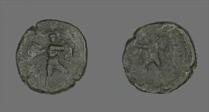 Coin Depicting the Catanian Brothers, 3rd-2nd century BCE. Creator: Unknown.