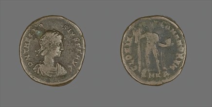 Coin Portraying Emperor Theodosius, 379-395. Creator: Unknown.