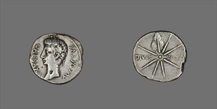 Denarius (Coin) Portraying Emperor Augustus, 19-18 BCE. Creator: Unknown.
