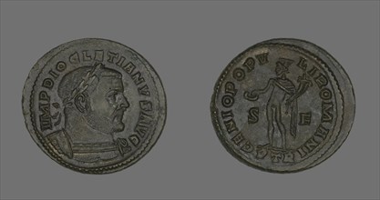 Coin Portraying Emperor Diocletian, 303-305. Creator: Unknown.