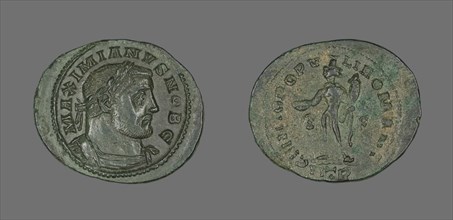 Coin Portraying Emperor Galerius, 305-311. Creator: Unknown.