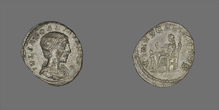 Denarius (Coin) Portraying Julia Soaemias, 218-222. Creator: Unknown.