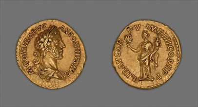 Aureus (Coin) Portraying Emperor Commodus, 180, issued by Commodus. Creator: Unknown.
