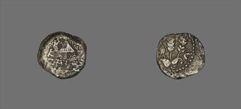 Coin Depicting a Parasol, 42-43, reign of King Herod Agrippa I (37-43). Creator: Unknown.