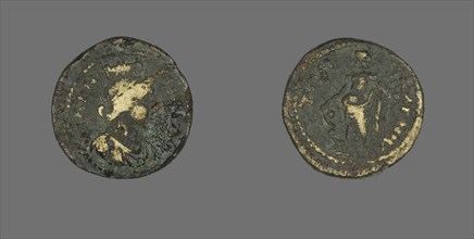 Coin Depicting the Goddess Tyche, (238-244 ?). Creator: Unknown.