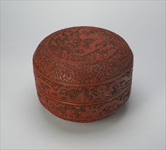 Covered Box, Ming dynasty (1368-1644), Jiajing reign mark and period (1522-1567). Creator: Unknown.
