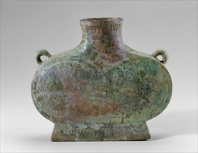 Wine Flask (Bian Hu), Han dynasty (206 B.C.-A.D. 220), 1st century B.C./A.D. Creator: Unknown.