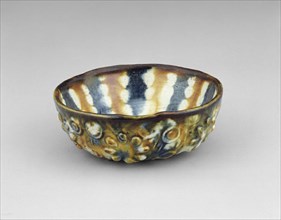 Lobed Bowl with Florets and Streaked Decoration, Tang dynasty (618-906). Creator: Unknown.